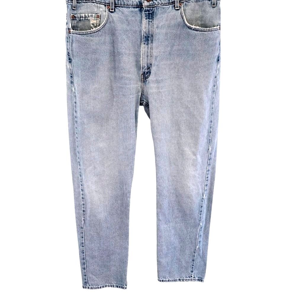 Vintage 90s Levi's 505 Regular Fit Straight Leg Jeans Light Wash 40x34 Men's USA